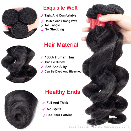 Wholesale Cheap Virgin Brazilian Loose Curly Human Hair Weave Bundles